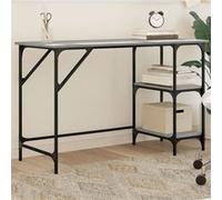 vidaXL Bureau sonoma gris 120x50x75 cm métal et bois d'ingénierie