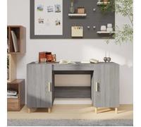vidaXL Bureau Sonoma gris 140x50x75 cm Bois d'ingénierie 817550