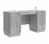 vidaXL Bureau Sonoma Gris 142,5 x 50 x 75 cm Bois d'ingénierie, Ensembles de Meubles Modernes pour Salon, Designs rectangulaires, Rangement Pratique, intérieurs adaptables