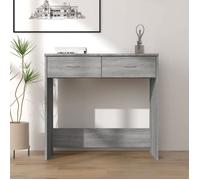 vidaXL Bureau Sonoma gris 80x40x75 cm Bois d'ingénierie 815475