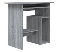 Vidaxl Bureau Sonoma Gris 80x45x74 Cm Bois D'ingénierie Marron