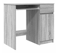 vidaXL Bureau Sonoma Gris Bois d'ingénierie 86×49×76 cm