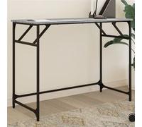vidaXL Bureau sonoma gris bois d'ingénierie et acier enduit de poudre