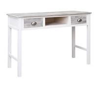 vidaXL Bureau Gris 110x45x76 cm Bois