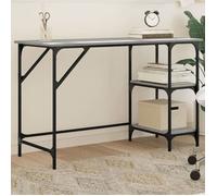 vidaXL Bureau sonoma gris 120x50x75 cm métal et bois d'ingénierie