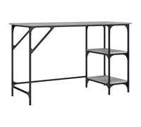 vidaXL Bureau sonoma gris 120x50x75 cm métal et bois d'ingénierie