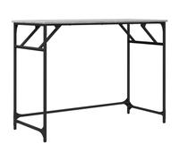 vidaXL Bureau, Table d'Écriture avec Pieds, Bureau d'Ordinateur, Meuble de Salon Chambre, Sonoma Gris Bois d'Ingénierie et Acier Enduit de Poudre