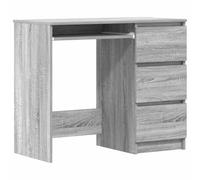 vidaXL Bureau Sonoma gris 90x45x76 cm Bois d'ingénierie 815508