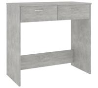vidaXL Bureau, Table d'Ordinateur, Table d'Étude, Meuble de Salon Salle de Séjour Salle de Travail Maison Intérieur, Gris Béton Bois d’Ingénierie