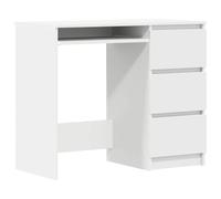 vidaXL Bureau, Table d'Ordinateur, Table d'Étude, Meuble de Salon Salle de Séjour Salle de Travail Maison Intérieur, Blanc Bois d’Ingénierie