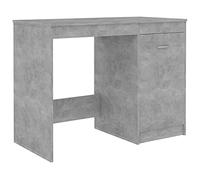 vidaXL Bureau, Table d'Ordinateur, Table d'Étude, Meuble de Salon Salle de Séjour Salle de Travail Maison Intérieur, Gris Béton Bois d’Ingénierie