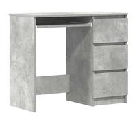 vidaXL Bureau, Table d'Ordinateur, Table d'Étude, Meuble de Salon Salle de Séjour Salle de Travail Maison Intérieur, Gris Béton Bois d’Ingénierie