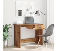 Vidaxl Bureau Vieux Bois 100 X 50 X 76 Cm Bois D'ingénierie
