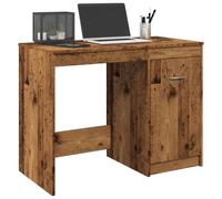 vidaXL Bureau vieux bois 100x50x76 cm bois d'ingénierie Marron