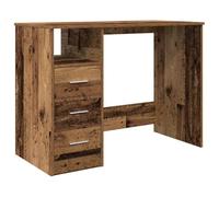 vidaXL Bureau Vieux Bois 102x76x50 cm Bois d'ingénierie, Bureau, Bureau d'étude, Bureau d'ordinateur, mobilier de Bureau à Domicile