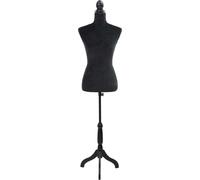 vidaXL Buste de couture Mannequin de Femme Noir 30028
