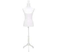 vidaXL Buste de femme mannequin de couture Torso blanc