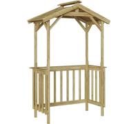 vidaXL Abri de barbecue 133.5x63x200 cm Bois traité pin