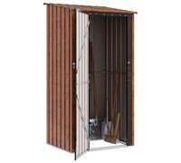 vidaXL Cabanons de Jardin Marron 103 x 86 x 200 cm Métал, Abri de Jardin et terrasse, Rangement rectangulaire, résistant aux intempéries, idéal pour Outils et Plus
