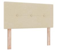 vidaXL Cabeza de lit LED capitonné crème 100 cm en Tissu