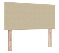 vidaXL Cabeza de lit LED Design Simple Vert Clair Gris 90 cm Tissu Côtelé