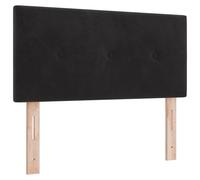 vidaXL Cabeza LED Tufté Bouton Noir 100 cm Velours