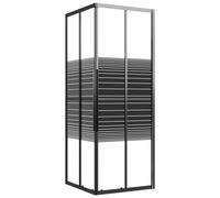 Douchecabine strepen 80x80x180 cm ESG zwart151849