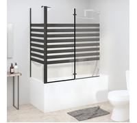 vidaXL Cabine de douche 151863 Paroi à rayures, verre trempé, 120×68×130 cm