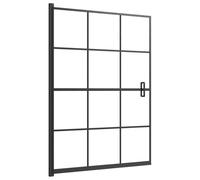 vidaXL Cabine de douche ESG 100 x 140 cm Noir