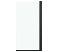 vidaXL Paroi de douche pour baignoire ESG 68x130 cm Noir