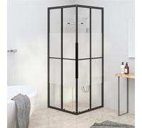 Cabine de Douche Paroi de Douche Cabine de Salle de Bain Accessoire de Baignoire Intérieur ESG semi-dépoli 80x80x180 151853