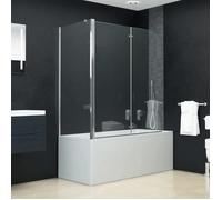 vidaXL Cabine de douche pivotante pliante ESG 120x68x130 cm Paroi pliable 144676