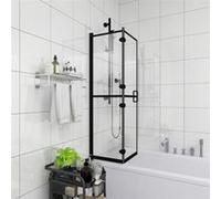 Cabine de Douche Pliable Paroi de Baignoire Paroi de Douche Cabine de Baignoire Salle de Bain Maison Intérieur ESG 150818