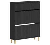 vidaXL Cabinet à Chaussures ARNHEM 78 x 24 x 103 cm Bois d'ingénierie, Meuble à Chaussures Moderne, résistant à l'humidité, Rangement stylé, Organiseur Pratique, Gain de Place