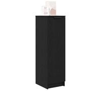 Meuble à chaussures - Chêne noir - 1 porte - 6 étagères - 29,5x35x100,5 cm