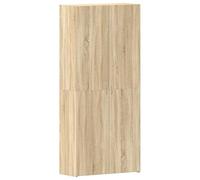 Meuble à chaussures Chêne Sonoma 80x35,5x180 cm Bois d ingénierie