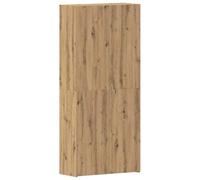 Armoire à chaussures Chêne artisanal 80x35,5x180 cm Bois d ingénierie