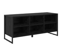 vidaXL Cabinet à chaussures avec stockage Chêne noir 60 x 35 x 44 cm