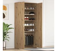 vidaXL Cabinet à chaussures en chêne artisan 80x39x180 cm en bois d'ingénierie