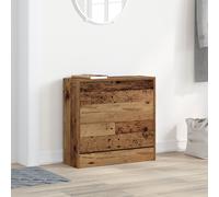 Vidaxl Cabinet À Chaussures En Vieux Bois 60x21x57 Cm En Bois Technique