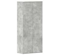 vidaXL Armoire à Chaussures Gris béton 80x39x180 cm en Bois aggloméré