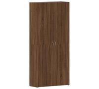 vidaXL Cabinet à Chaussures Moderne 80X35.5X180 cm avec étagères réglables et Portes à charnières pour Le Rangement intérieur de Chambre Couloir entrée étagère en Bois Solide Organisateur rétro
