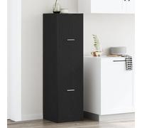 Vidaxl Cabinet Apothicaire Chêne Noir 40x41x144,5 Cm Bois D'ingénierie