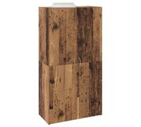 vidaXL Armoire de bureau 60x32x115 cm Chêne noir Bois d'ingénierie 2 portes 5 étagères