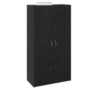 Buffet moderne en bois reconstitué - vidaXL - Chêne Noir - 60x32x115 cm - 24.65 kg - Espace de rangement spacieux