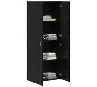 vidaXL – Cabinet de bureau en bois d'ingénierie chêne noir – 60x32x153 cm – 6 étagères réglables