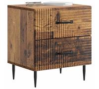 vidaXL Cabinet de Chevet 2 pcs Bois Ancien 43 x 34,5 x 47,5 cm, Unité de Rangement pour Chambre, Table de Nuit Vintage, Meuble rectangulaire, Design épuré, Organisation Solide