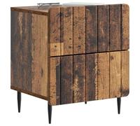vidaXL Cabinet de Chevet 2 pcs Bois Ancien 43 x 34,5 x 49,5 cm, Table de Chevet Moderne, Meuble de Rangement rectangulaire, Organisateur élégant pour Chambre