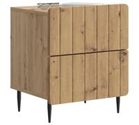 vidaXL Cabinet de Chevet 2 pcs Chêne Artisanal 43 x 34,5 x 49,5 cm, Table de Chevet Moderne, Meuble de Rangement rectangulaire, Organisateur élégant pour Chambre