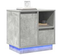 vidaXL Cabinet de Chevet 2 pcs Gris béton 50 x 34,5 x 50 cm., Table de Chevet Moderne, Meuble rectangulaire, Cabinet Compact, déco élégante pour la Chambre, Usage intérieur